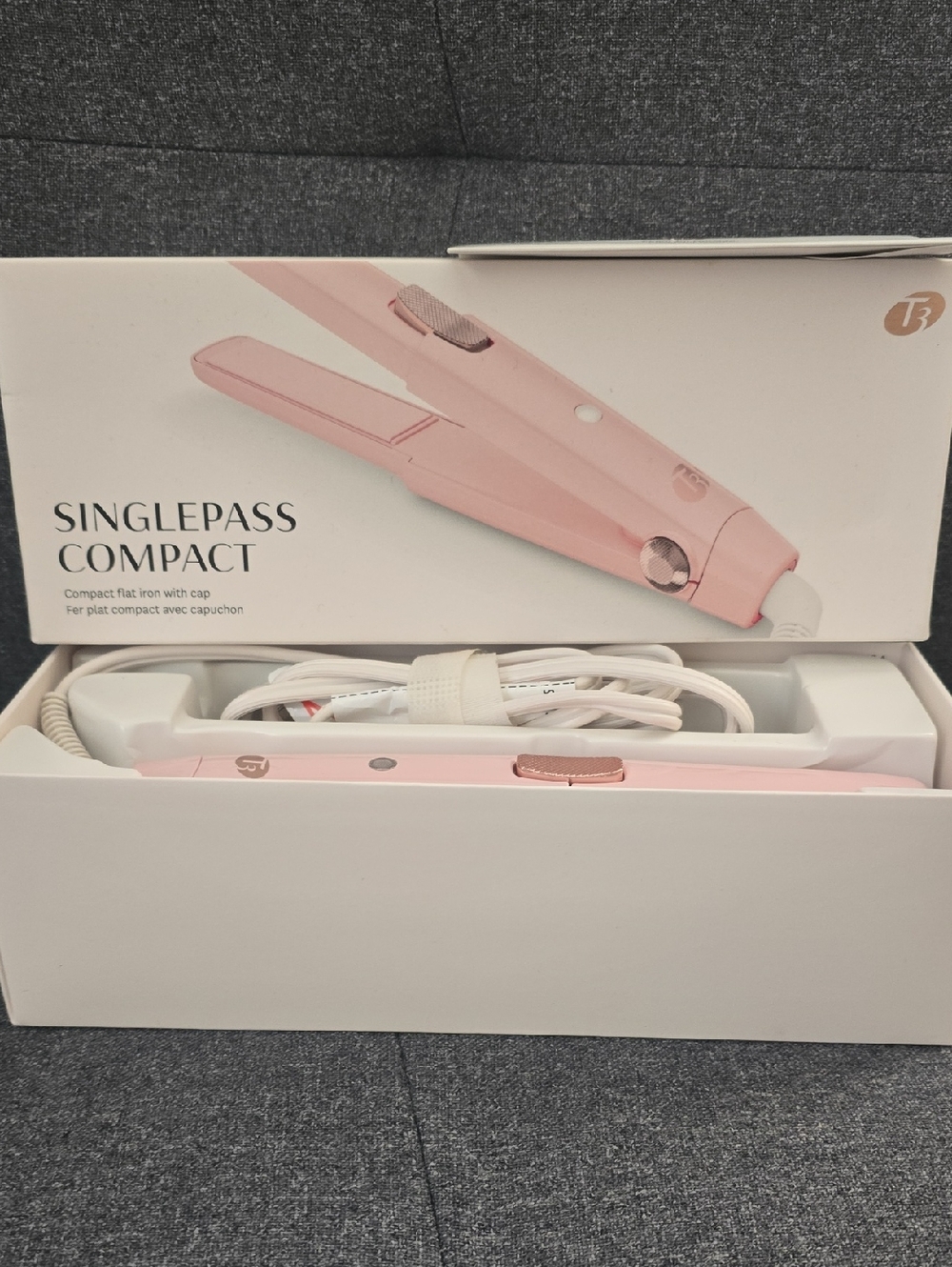 T3 Pink SinglePass Compact Mini Flat Iron